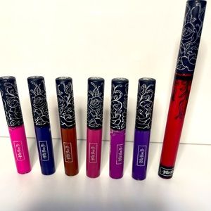 Kat Von D Liquid Lipstick Bundle (swatched)